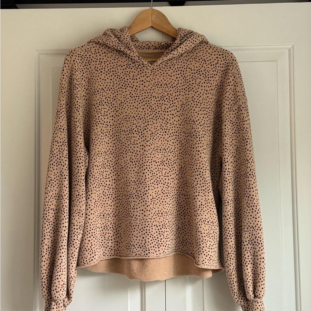 Abercrombie & Fitch Beige Dotted Hoodie Sweater